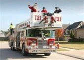 Santa on FVFD truck