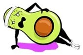 Avocado Man Exercising