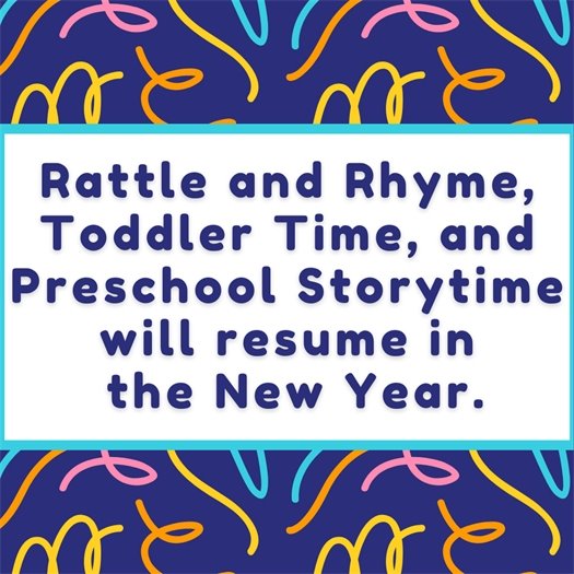 No December Storytimes