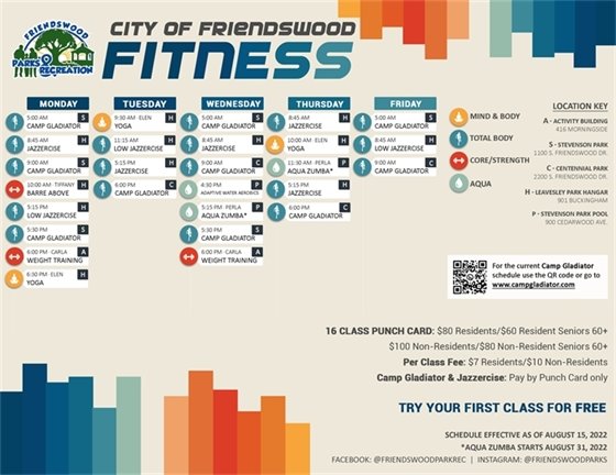 Fitness Schedule