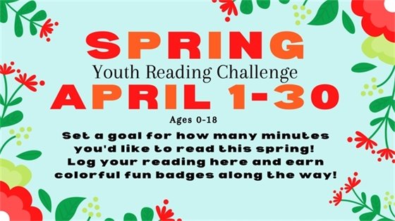 Spring Youth Reading Challenge April 1-30