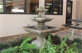 Library fountain