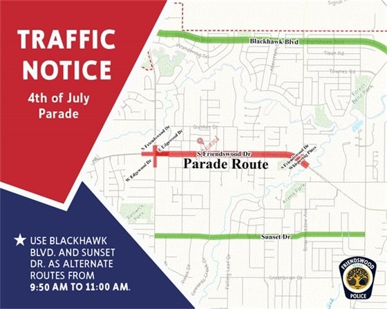July 4th Parade Road Closures