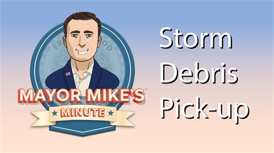 Mayor Mike's Minute, Storm Debris