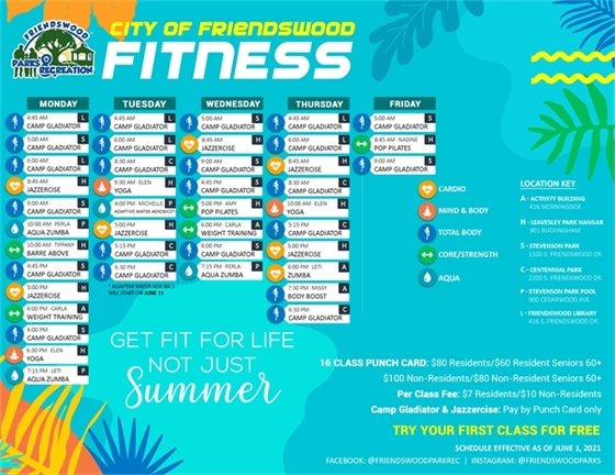Fitness Schedule