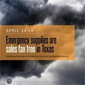EMERGENCY PREPARATION SUPPLIES SALES TAX HOLIDAY