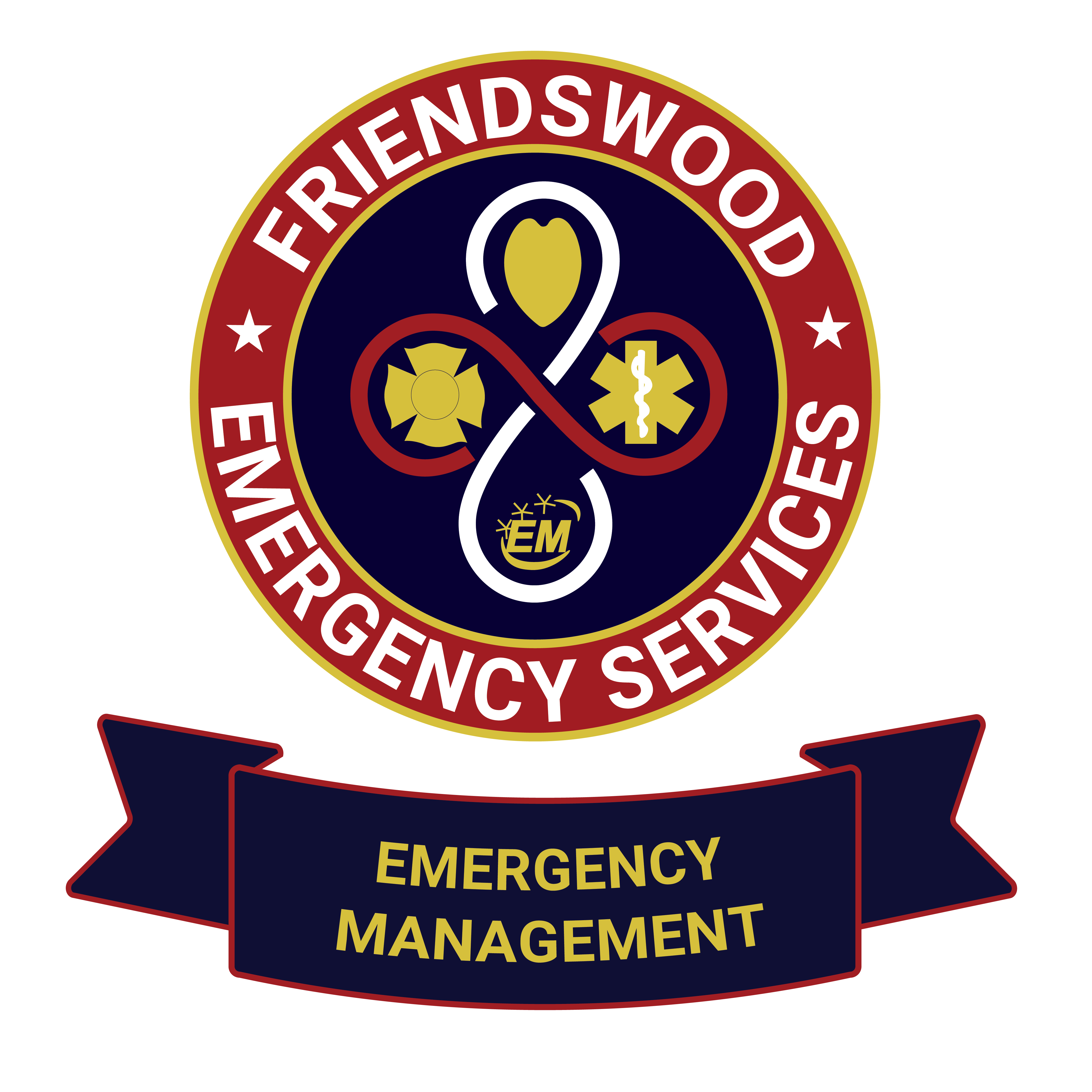 Friendswood Emergency Services Seal above Emergency Management