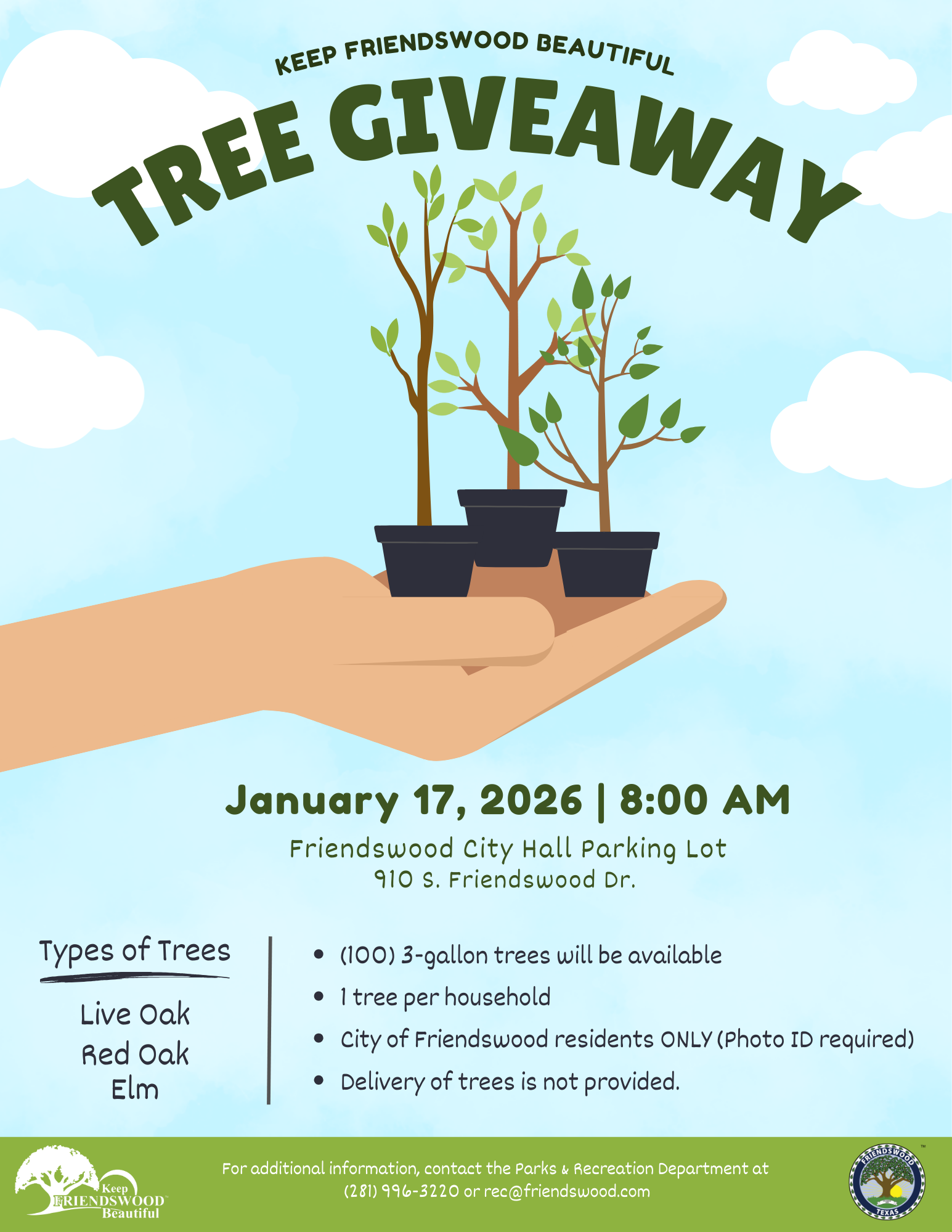 World Million Tree Illustrated Creative Green and Orange Flyer (2)